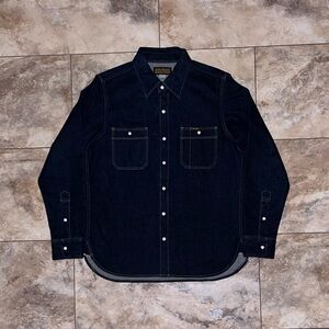 Iron Heart IHSH-33 12oz Indigo Selvedge Denim Shirt Jacket Japan Size Medium